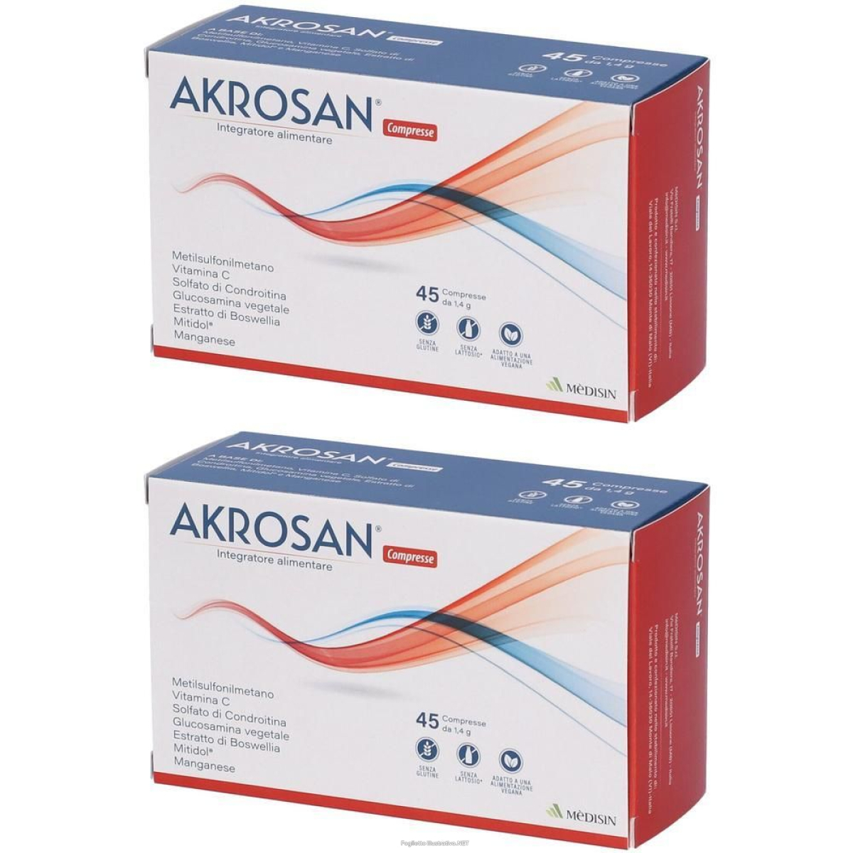 Cerca Offerte di akrosan 45 compresse 2x63 g e acquista online