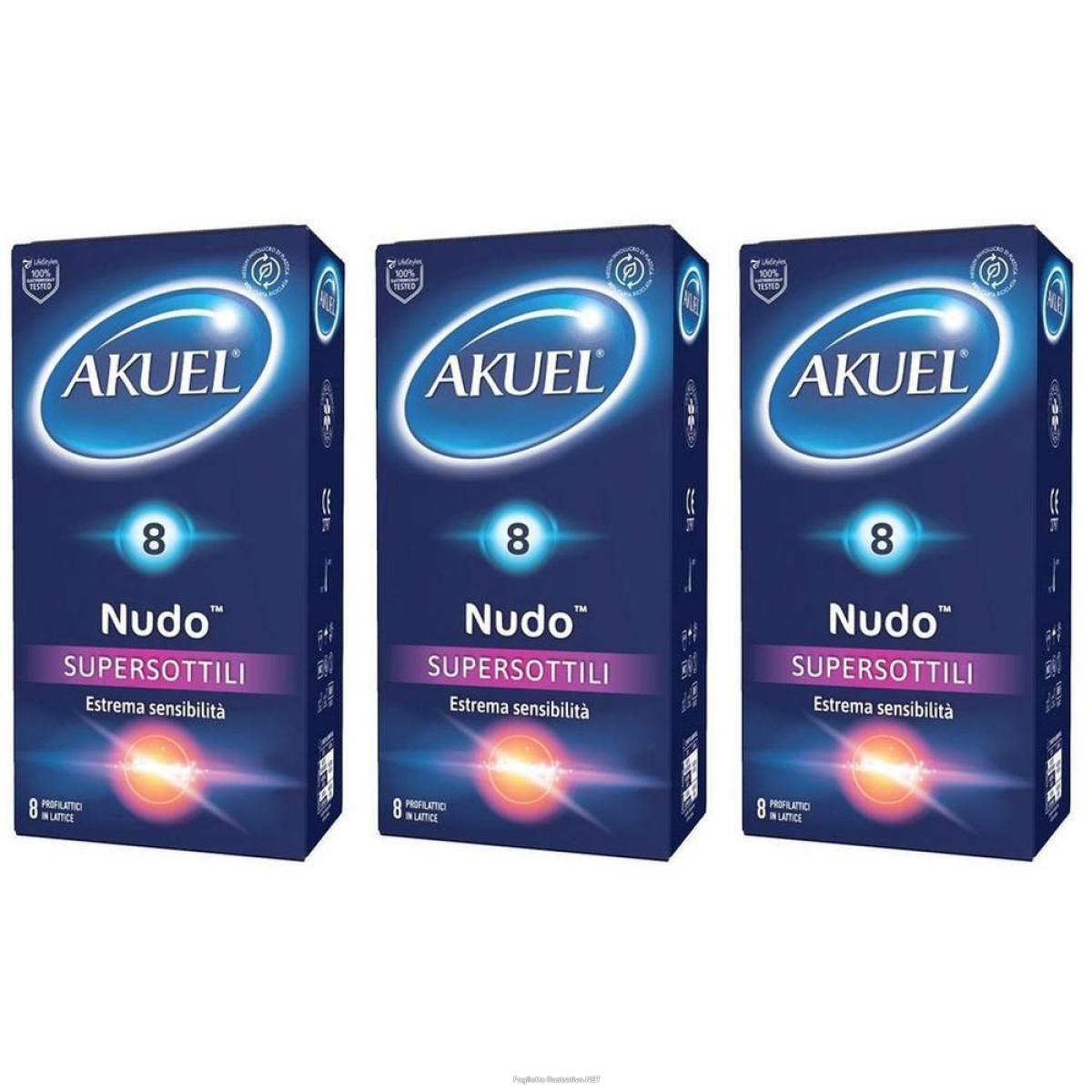 Cerca Offerte di akuel nudo supersottile profilattici 3x8 st e acquista online
