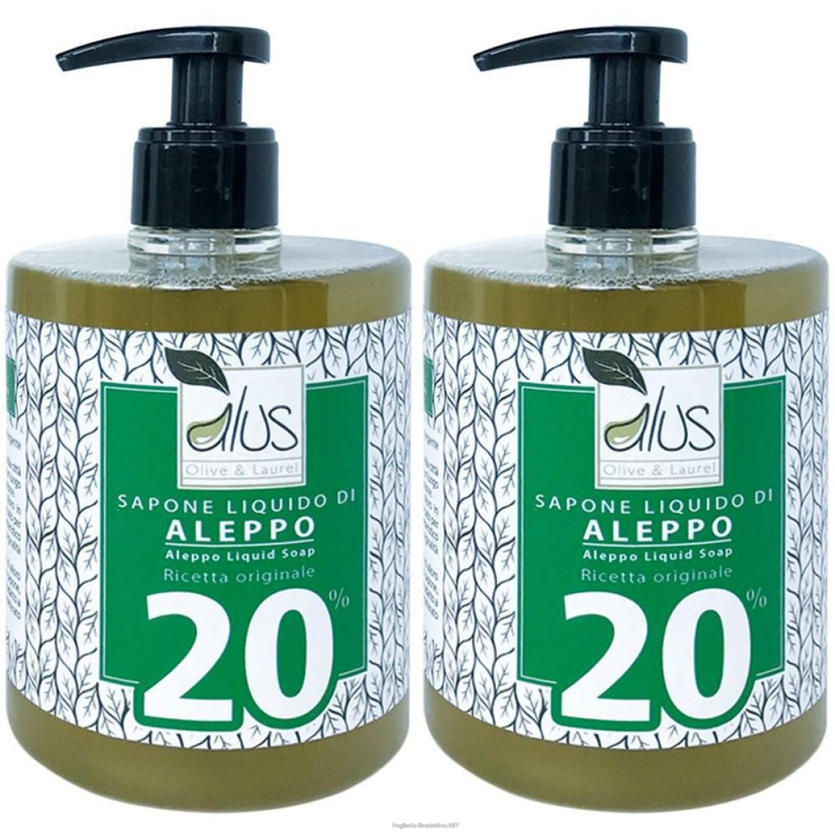 Cerca Offerte di aleppo sapone liquido 20% 500 ml 2x500 ml e acquista online
