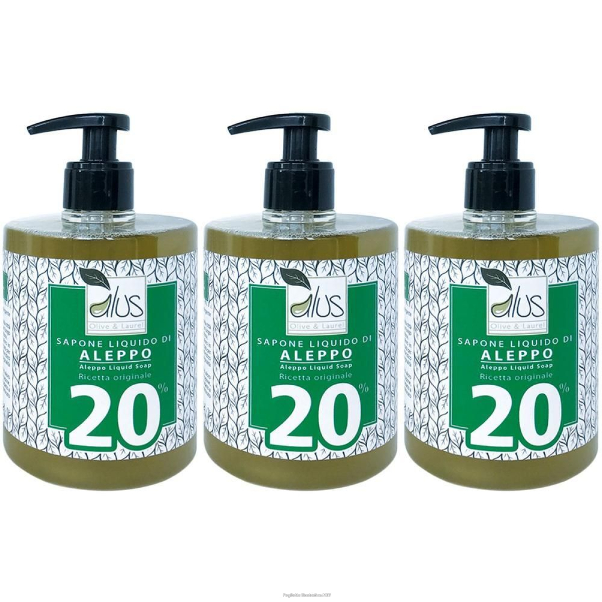 Cerca Offerte di aleppo sapone liquido 20% 500 ml 3x500 ml e acquista online