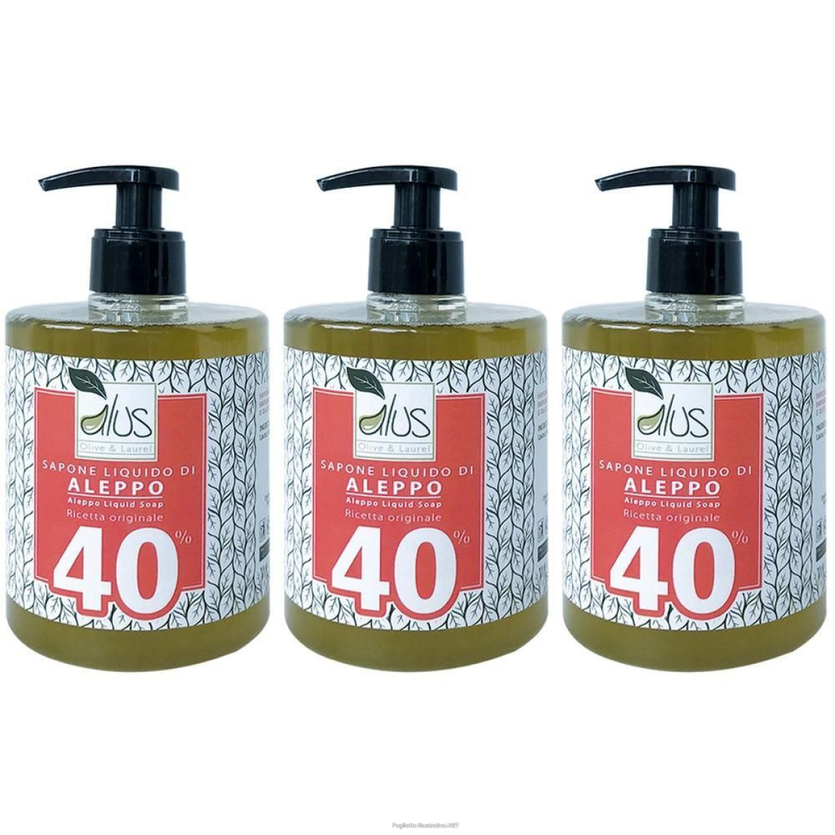 Cerca Offerte di aleppo sapone liquido 40% 500 ml 3x500 ml e acquista online
