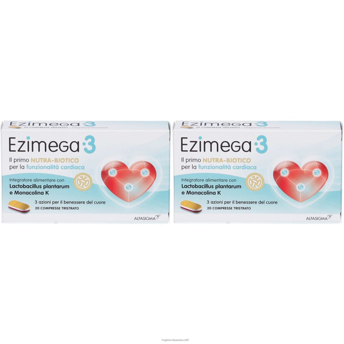 Cerca Offerte di alfasigma ezimega3 set da 2 2x20,4 g compresse e acquista online
