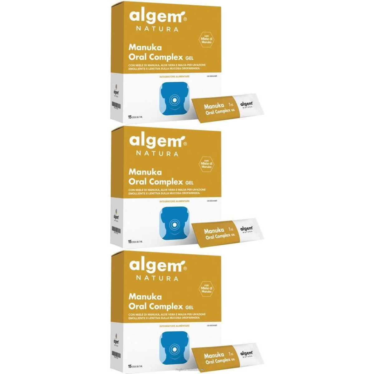Cerca Offerte di algem manuka oral complex 15 stick 3x105 ml gel e acquista online
