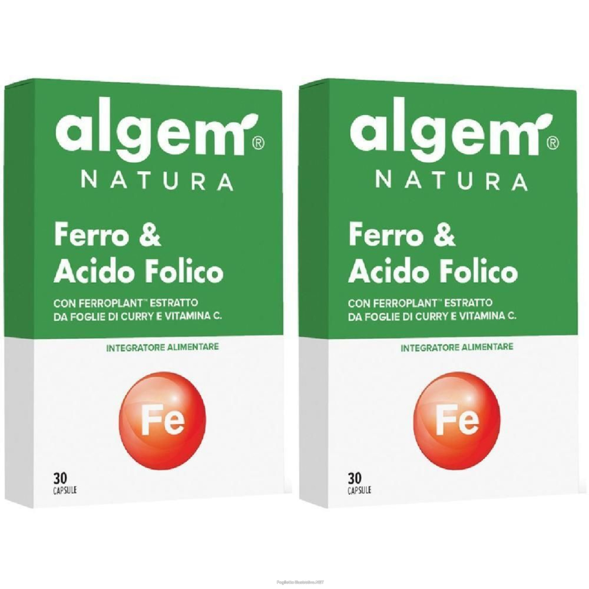 Cerca Offerte di algem natura ferro & acido folico capsule 2x30 pz e acquista online