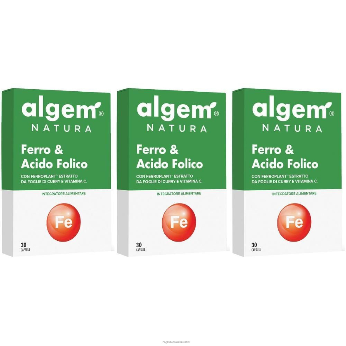 Cerca Offerte di algem natura ferro & acido folico capsule 3x30 pz e acquista online