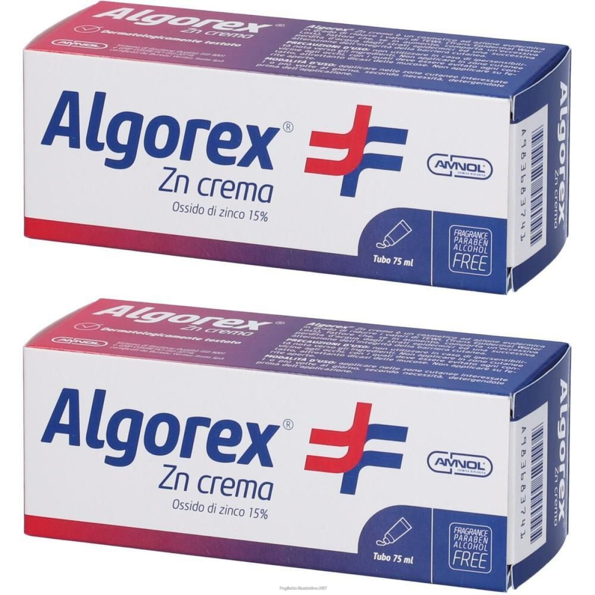 Cerca Offerte di algorex zn crema con ossido di zinco 15% 2x75 ml e acquista online