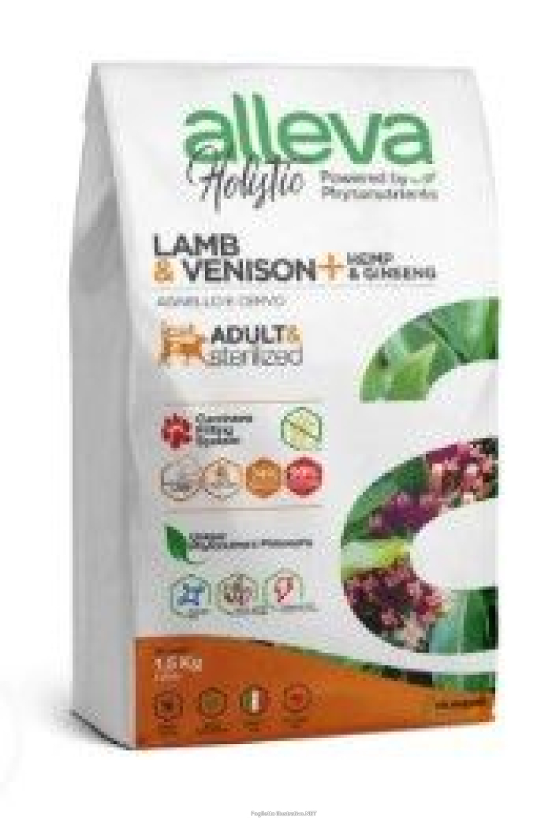 Cerca Offerte di alleva holistic cat adult & sterilized lamb & venison + hemp & ginseng kg 1,5 e acquista online