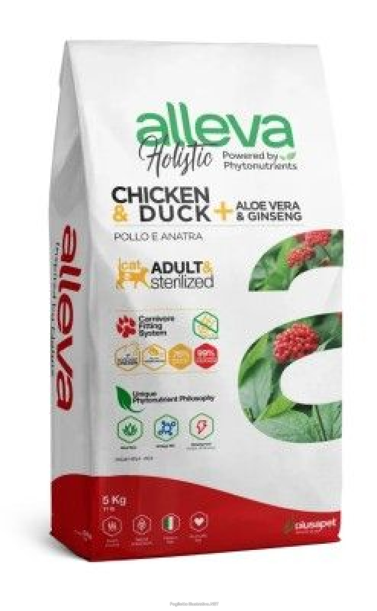 Cerca Offerte di alleva holistic cat adult chicken & duck + aloe vera & ginseng kg 5 - p03287 e acquista online