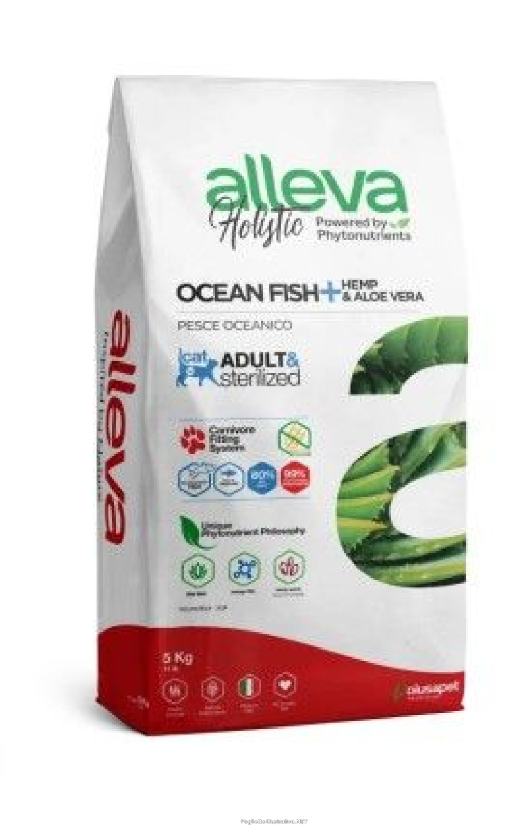 Cerca Offerte di alleva holistic cat adult ocean fish + hemp & aloe vera kg 5 - p02276 e acquista online