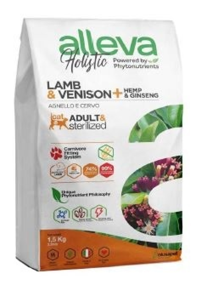Cerca Offerte di Alleva holistic cat adult & sterilized lamb & venison + hemp & ginseng kg 1,5 e acquista online