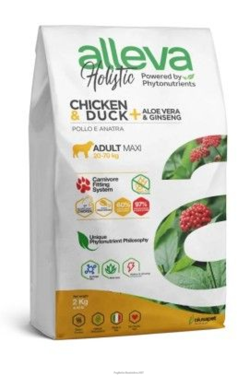 Cerca Offerte di alleva holistic dog adult chicken and duck maxi kg 2 - p00231 e acquista online