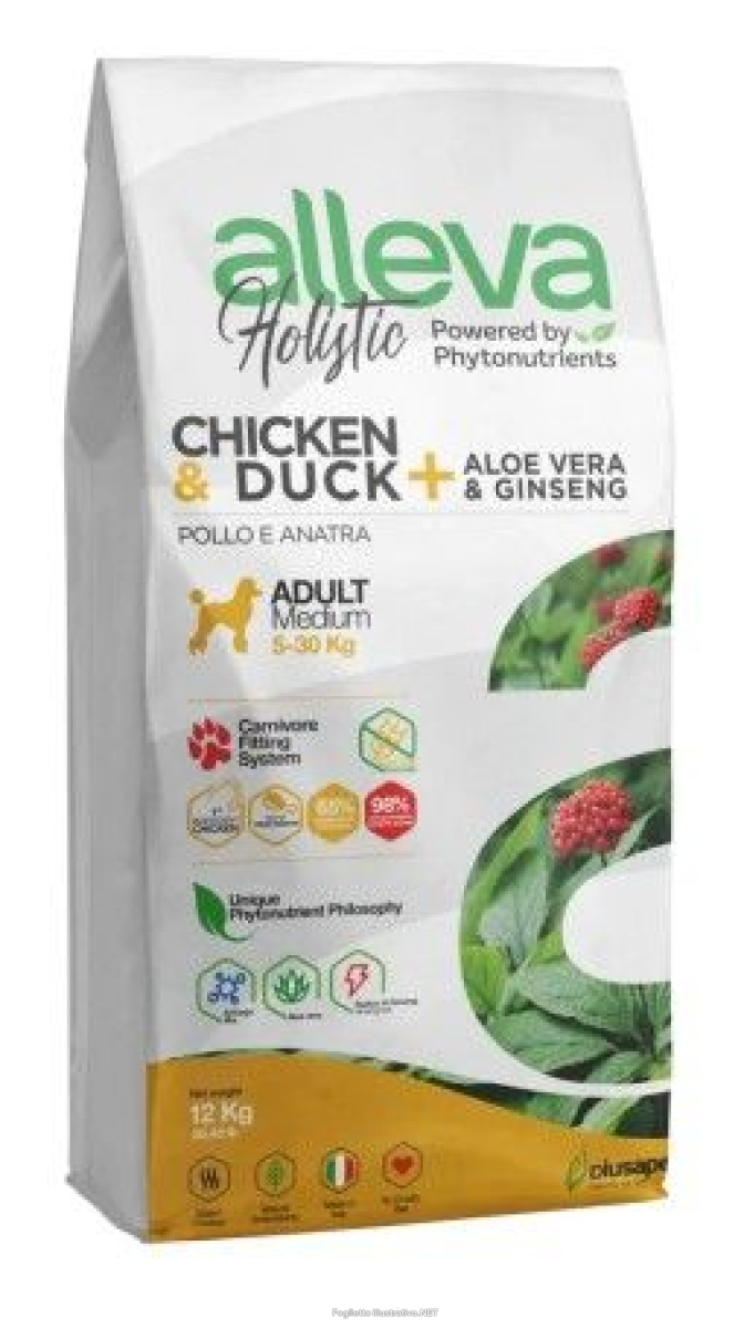 Cerca Offerte di alleva holistic dog adult chicken and duck medium kg 12 - p00240 e acquista online