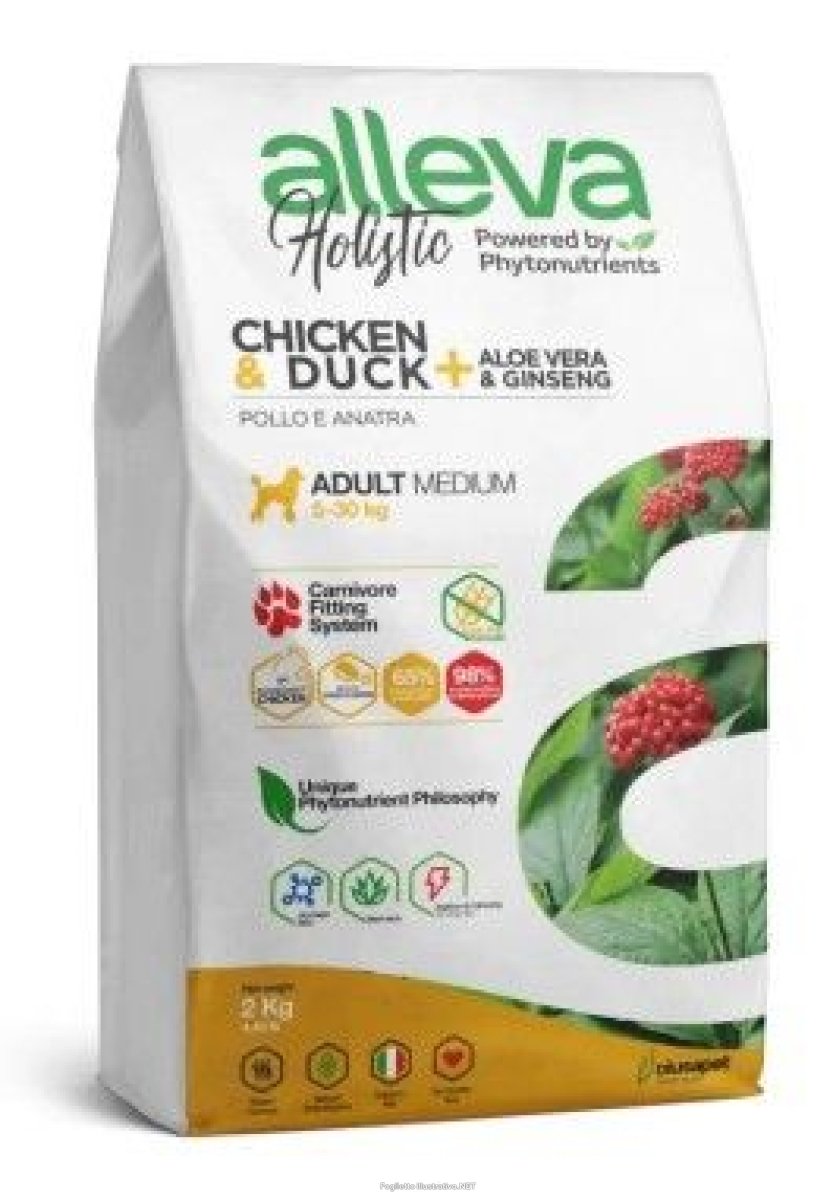 Cerca Offerte di alleva holistic dog adult chicken and duck medium kg 2 - p00230 e acquista online