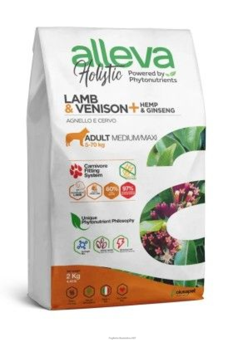 Cerca Offerte di alleva holistic dog adult lamb and venison medium/maxi kg 2 - p00235 e acquista online
