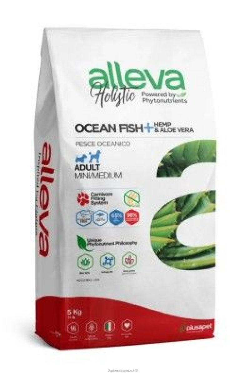 Cerca Offerte di alleva holistic dog adult ocean fish + hemp & aloe vera mini/medium kg 5 - p02232 e acquista online