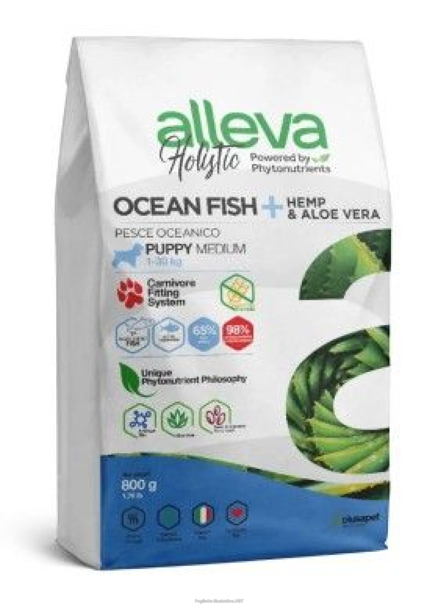 Cerca Offerte di alleva holistic dog puppy/junior fish medium kg 0.800 - p00222 e acquista online