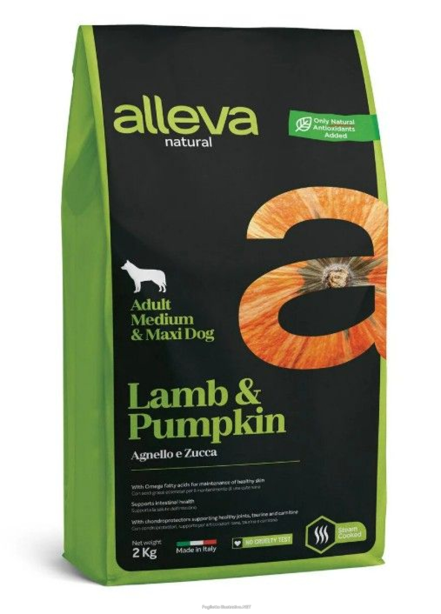Cerca Offerte di alleva natural dog adult lamb and pumpkin medium/maxi kg 2 - p00212 e acquista online