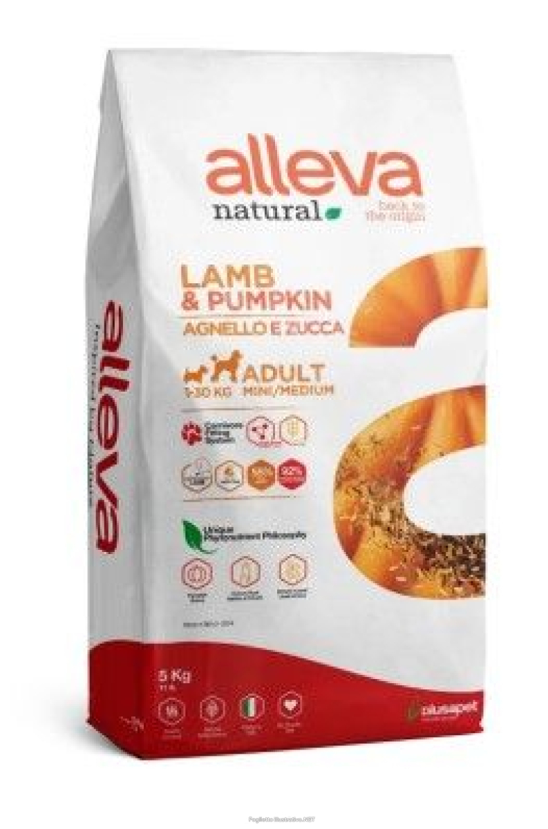 Cerca Offerte di alleva natural dog adult lamb & pumpkin mini/medium kg 5 - p02211 e acquista online