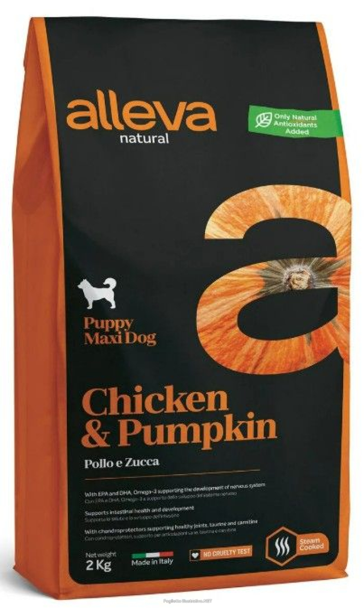 Cerca Offerte di alleva natural dog puppy chicken and pumpkin maxi kg 2 - p00205 e acquista online