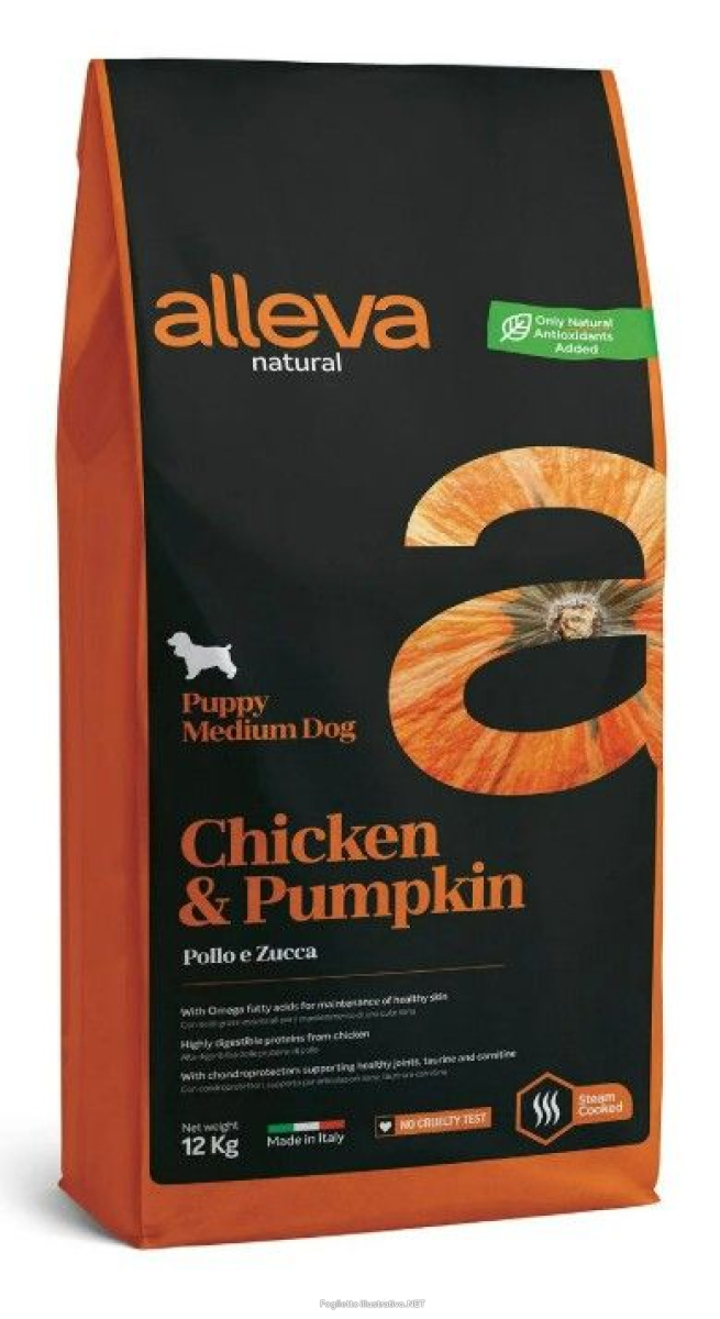 Cerca Offerte di alleva natural dog puppy chicken and pumpkin medium kg 12 - p00213 e acquista online