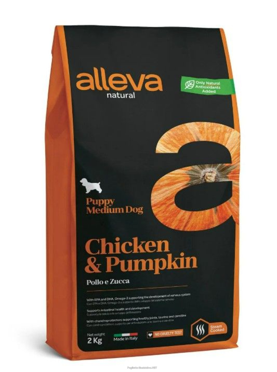 Cerca Offerte di alleva natural dog puppy chicken and pumpkin medium kg 2 - p00204 e acquista online