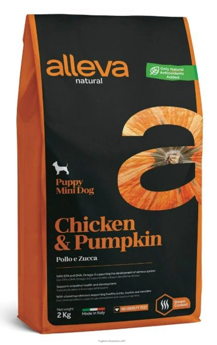 Cerca Offerte di alleva natural dog puppy chicken and pumpkin mini kg 2 - p00203 e acquista online