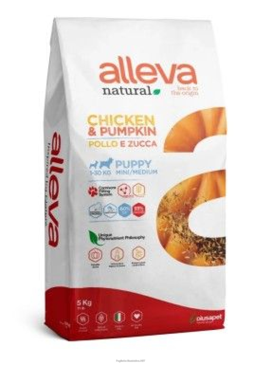 Cerca Offerte di alleva natural dog puppy chicken & pumpkin mini/medium kg 5 - p02203 e acquista online