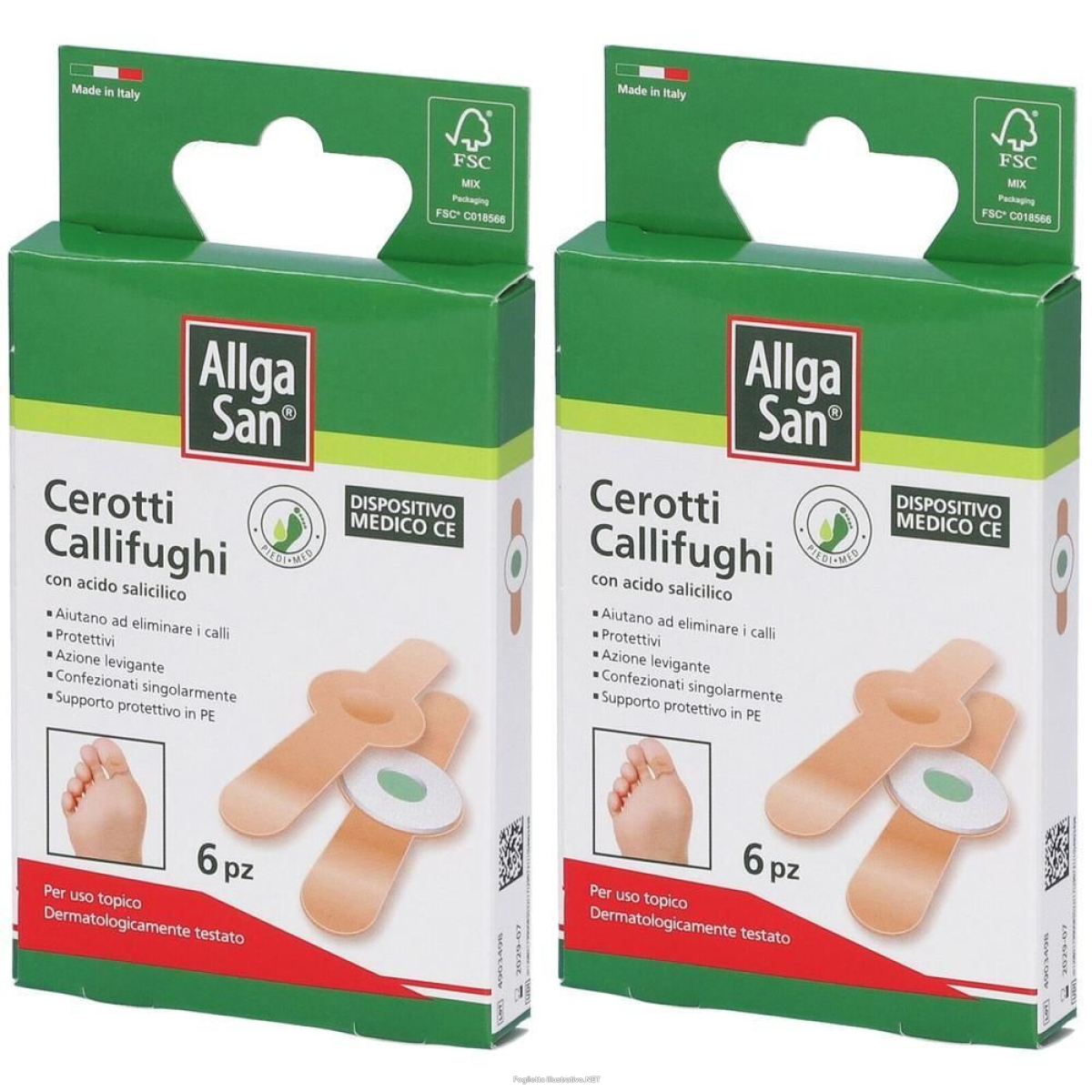 Cerca Offerte di allga san cerotti callifughi con acido salicilico 2x6 st e acquista online