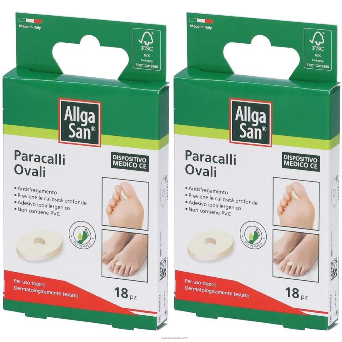 Cerca Offerte di allga san paracalli ovali in lattice 2x18 st e acquista online