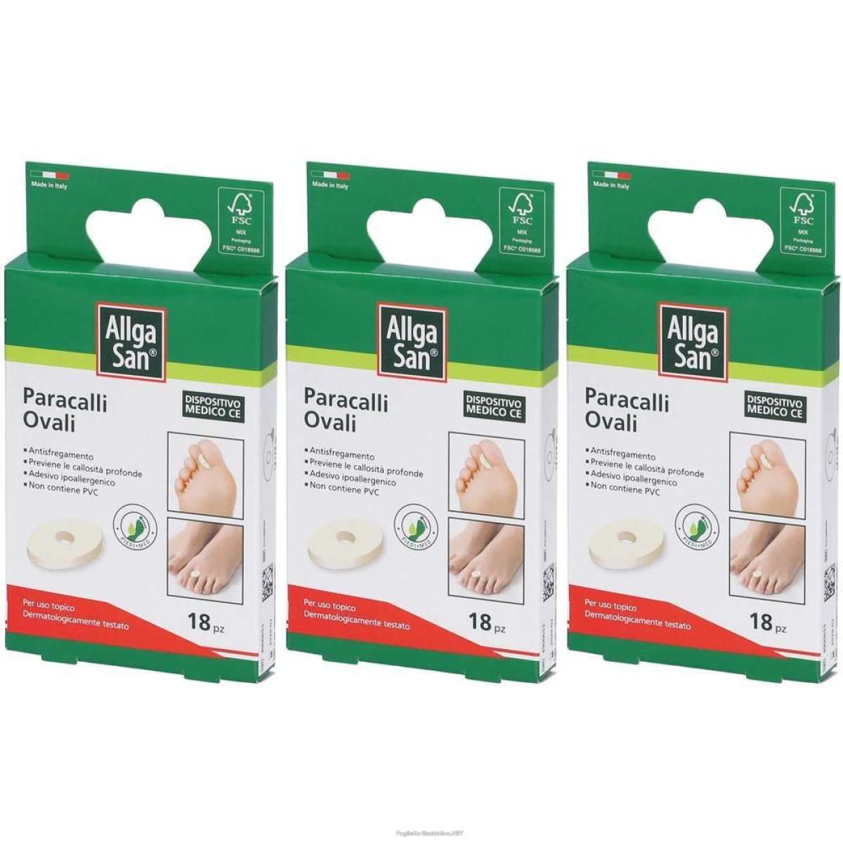 Cerca Offerte di allga san paracalli ovali in lattice 3x18 st e acquista online