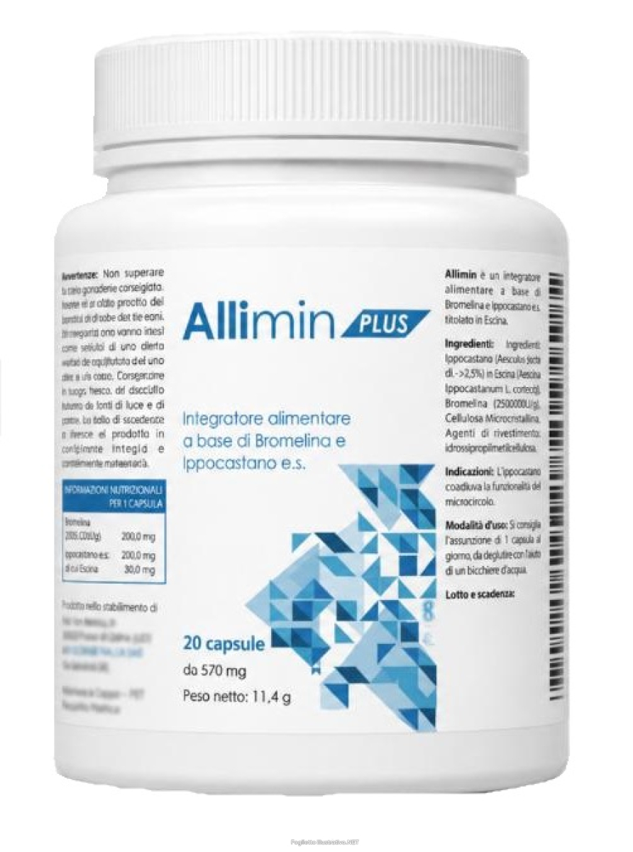 Cerca Offerte di allimin plus integratore per la funzionalità del microcircolo 20 capsule e acquista online