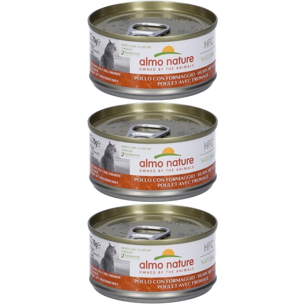 Cerca Offerte di Almo nature hfc natural alimento umido gatti adulti pollo con formaggi e acquista online