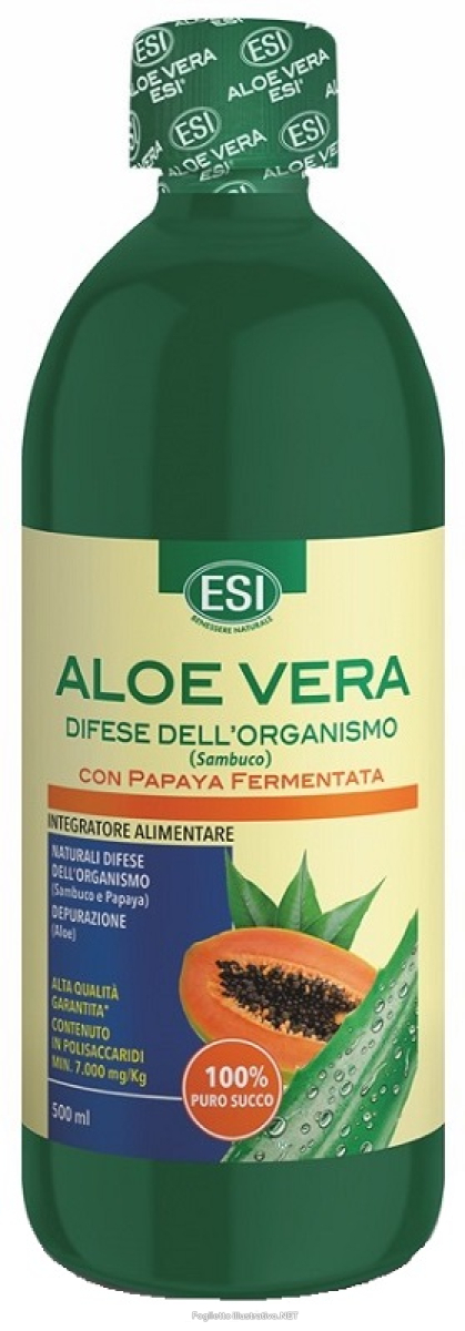 Cerca Offerte di aloe vera con papaya fermentata integratore per le difese dell'organismo succo puro 500ml e acquista online