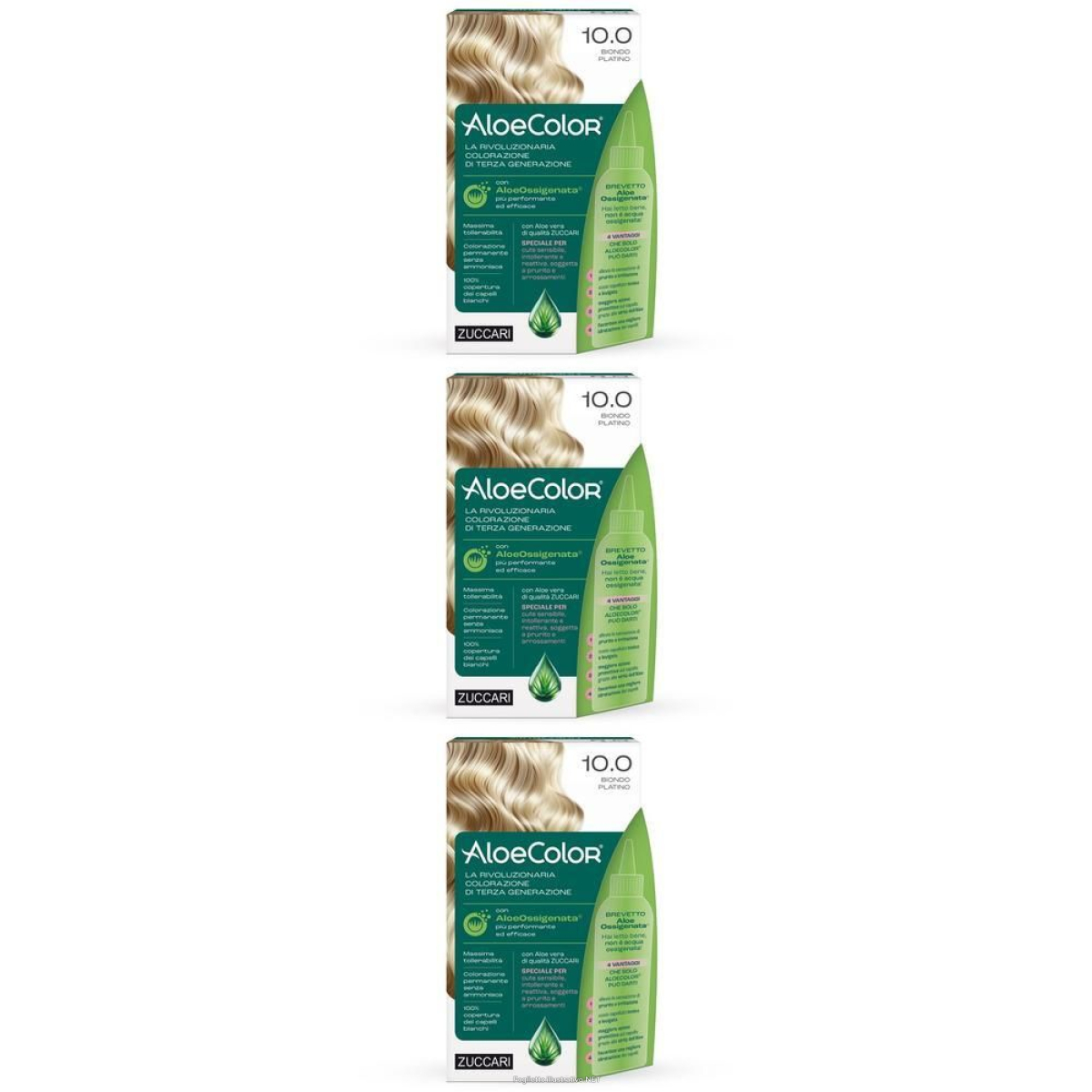 Cerca Offerte di aloecolor 10.0-biondo platino 3x1 st e acquista online