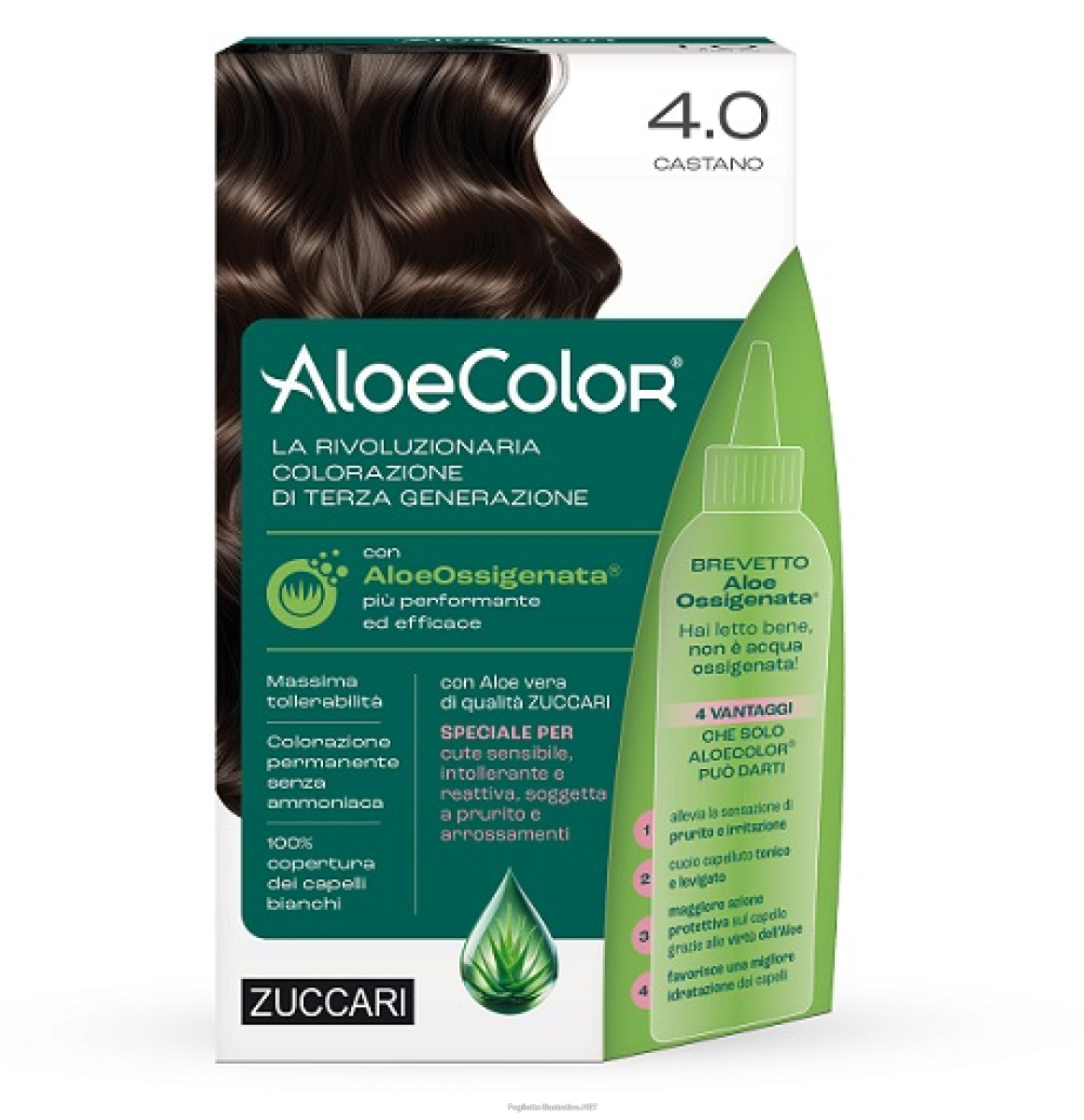 Cerca Offerte di aloecolor 4,0 castano tinta permanente capelli colore ad alta pigmentazione 50 ml + rivelatore aloeossigenata 75 ml + shampoo aloecare 15 ml + guanti e acquista online