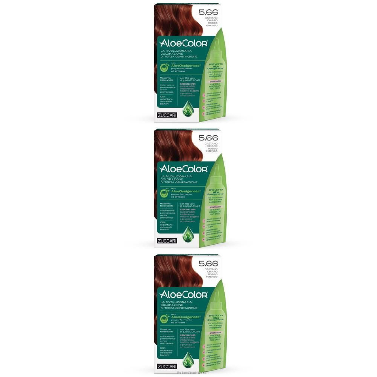 Cerca Offerte di aloecolor 5.66-castano chiaro rosso intenso 3x1 st e acquista online