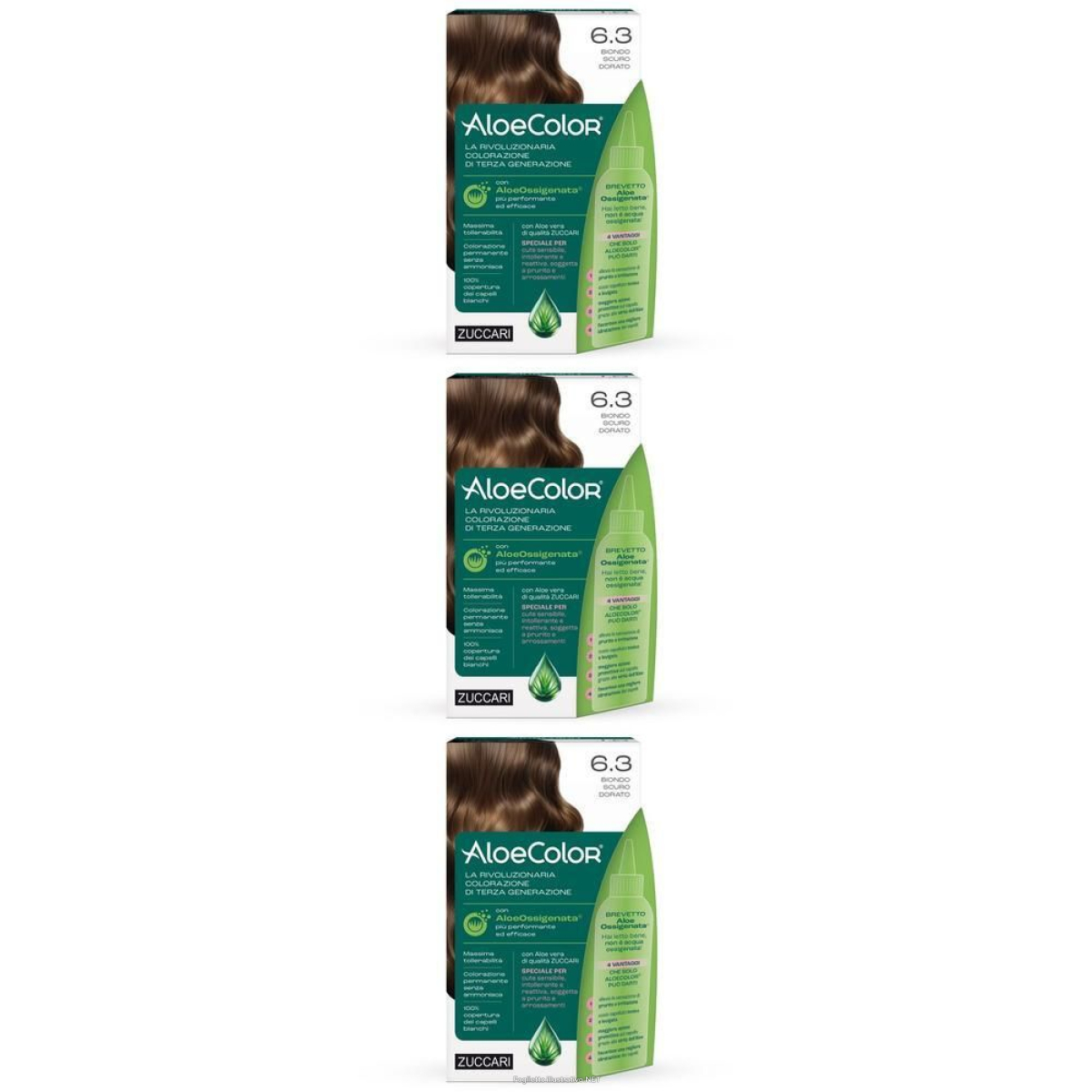 Cerca Offerte di aloecolor 6.3-biondo scuro dorato 3x1 st e acquista online