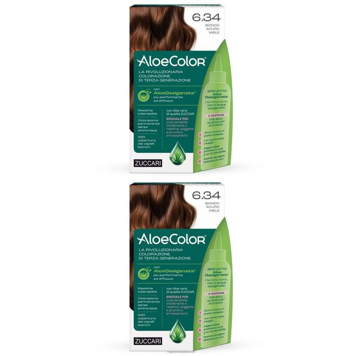 Cerca Offerte di aloecolor 6.34-biondo scuro miele 2x1 st e acquista online
