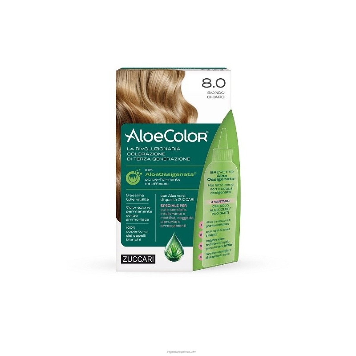 Cerca Offerte di aloecolor 8,0 biondo chiaro tinta permanente capelli colore ad alta pigmentazione 50 ml + rivelatore aloeossigenata 75 ml + shampoo aloecare 15 ml + guanti e acquista online