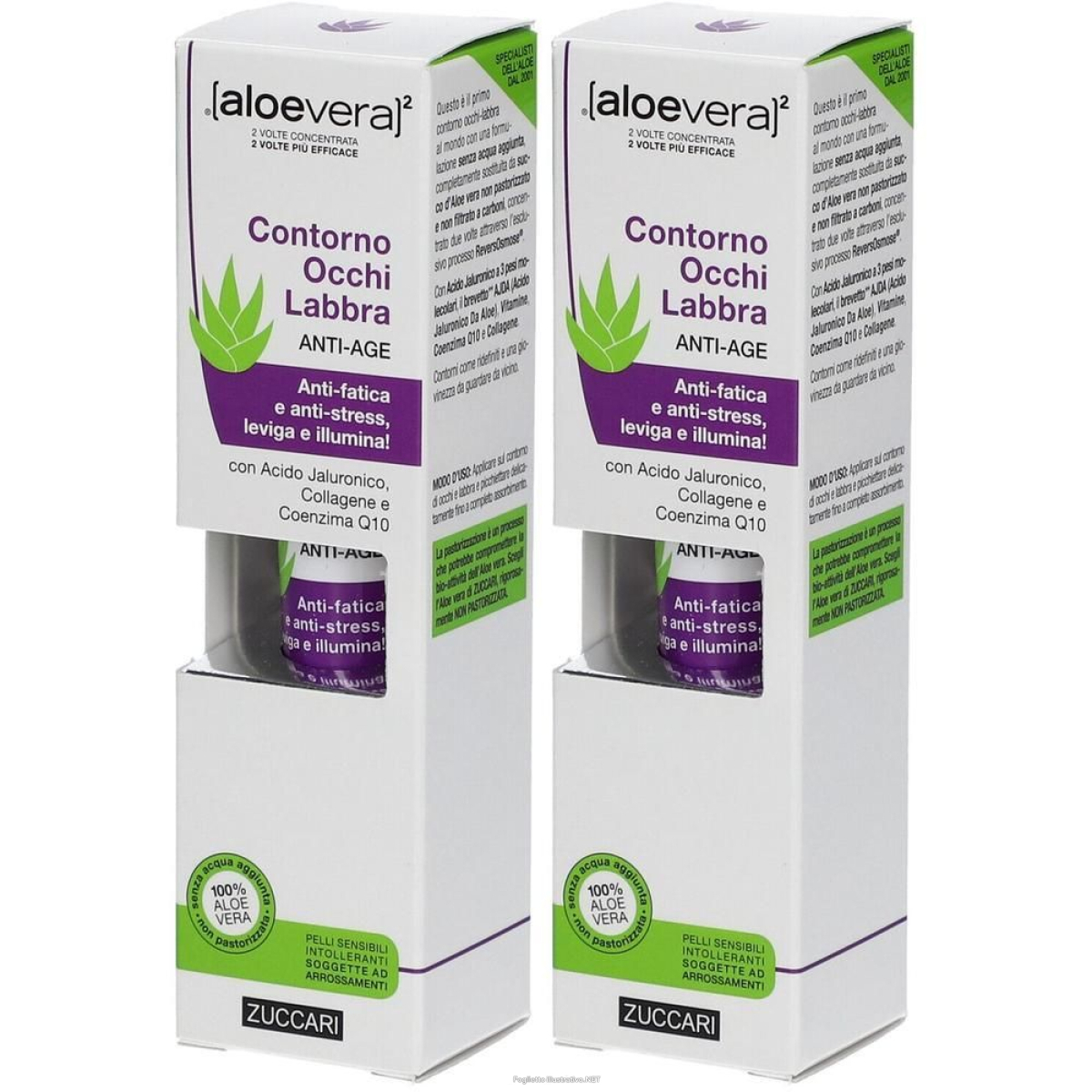Cerca Offerte di ®[aloevera]² contorno occhi labbra anti-age 2x18 ml e acquista online