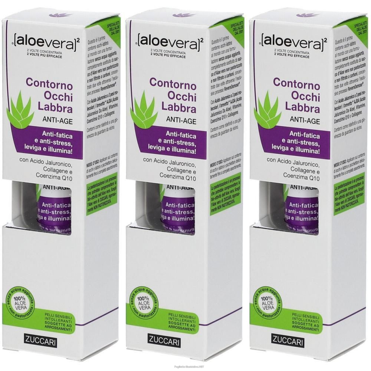 Cerca Offerte di ®[aloevera]² contorno occhi labbra anti-age 3x18 ml e acquista online