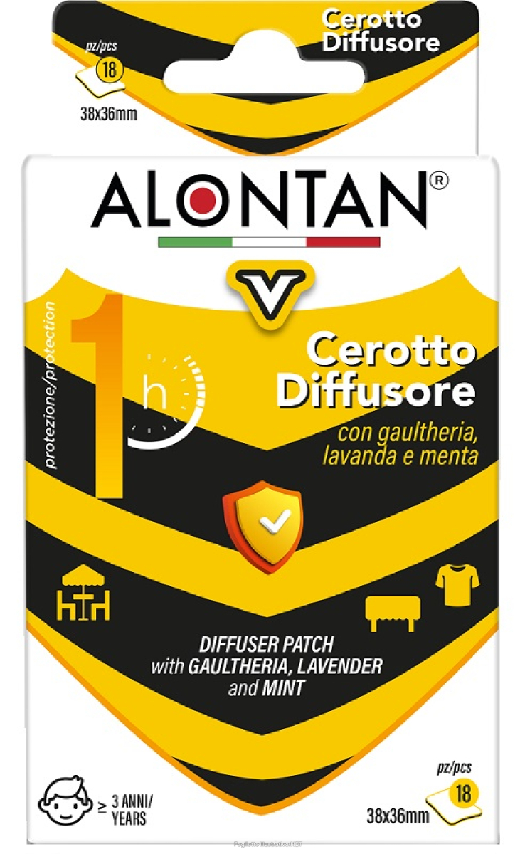 Cerca Offerte di alontan cerotto diffusore v 18 pezzi 38x36 mm e acquista online