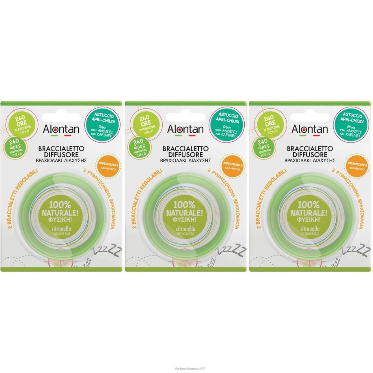 Cerca Offerte di alontan natural braccialetto diffusore 3x1 st e acquista online