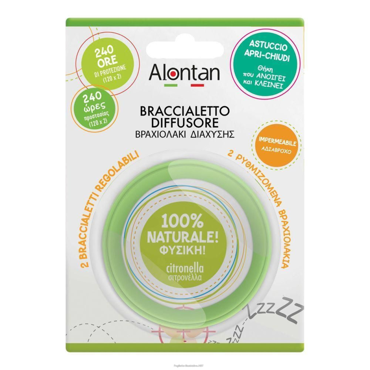 Cerca Offerte di alontan natural braccialetto diffusore 4x1 st e acquista online