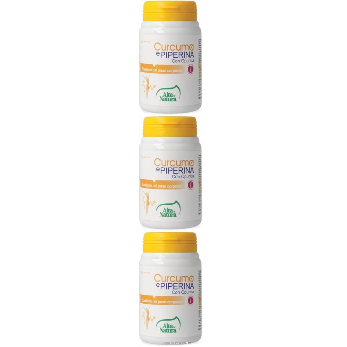 Cerca Offerte di alta natura curcuma e piperina con opuntia compresse 3x45 pz e acquista online
