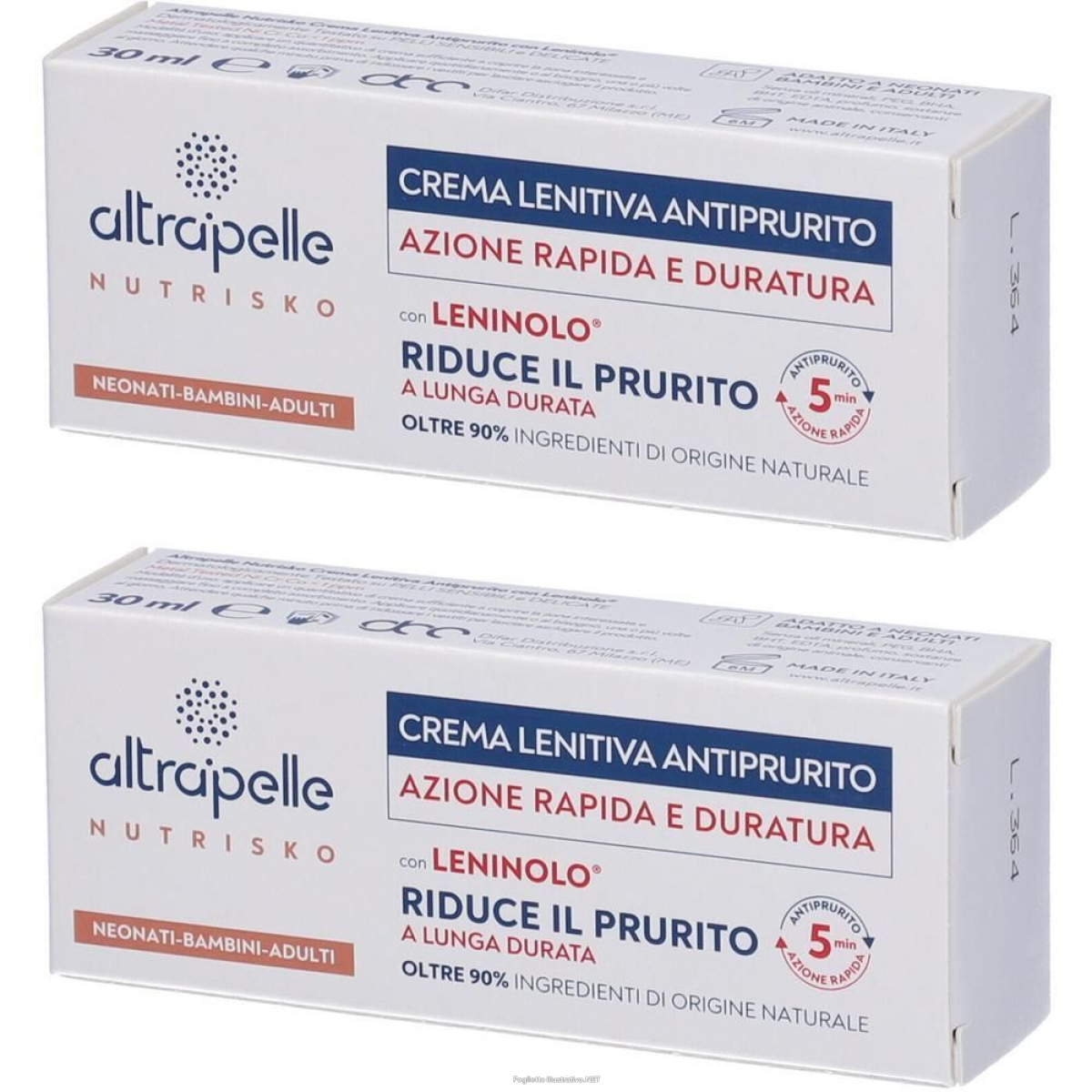 Cerca Offerte di altrapelle nutrisko crema lenitiva antiprurito 2x30 ml e acquista online