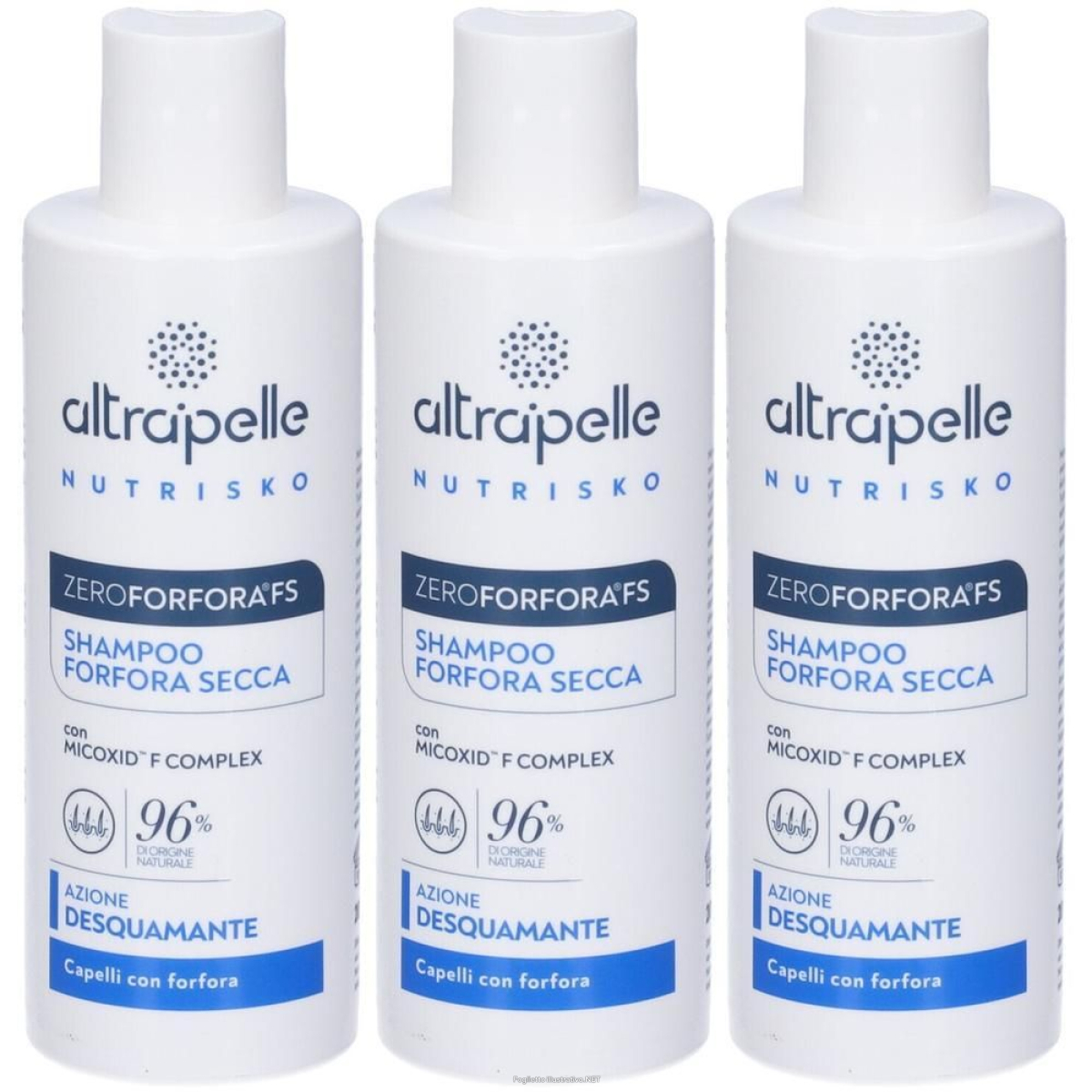 Cerca Offerte di altrapelle nutrisko shampoo zeroforfora fs forfora secca 3x200 ml e acquista online