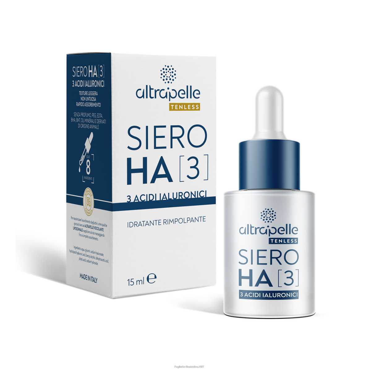 Cerca Offerte di altrapelle tenless siero viso ha 3 acidi ialuronici 15ml e acquista online