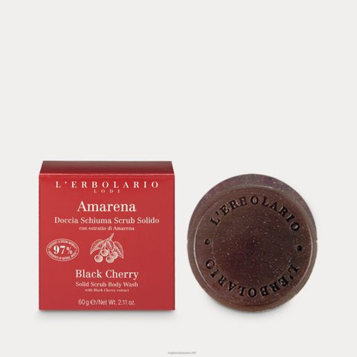 Cerca Offerte di amarena doccia schiuma scrub solido con microgranuli di nocciolo 60 g - l\'erbolario srl e acquista online