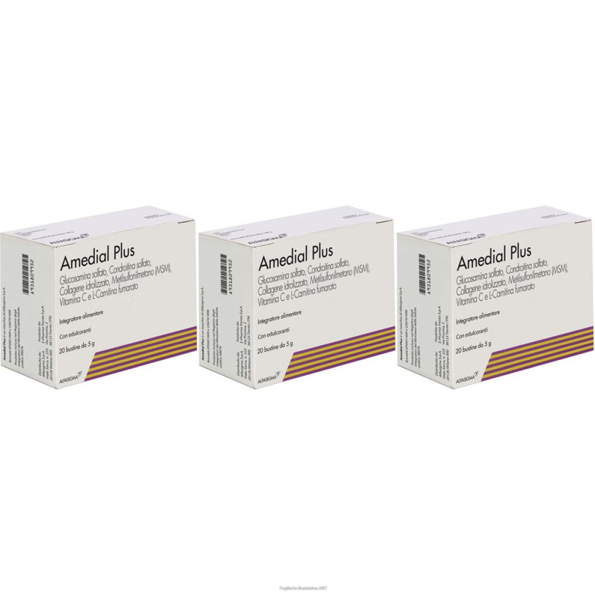 Cerca Offerte di amedial plus set da 3 3x20x5 g bustina e acquista online